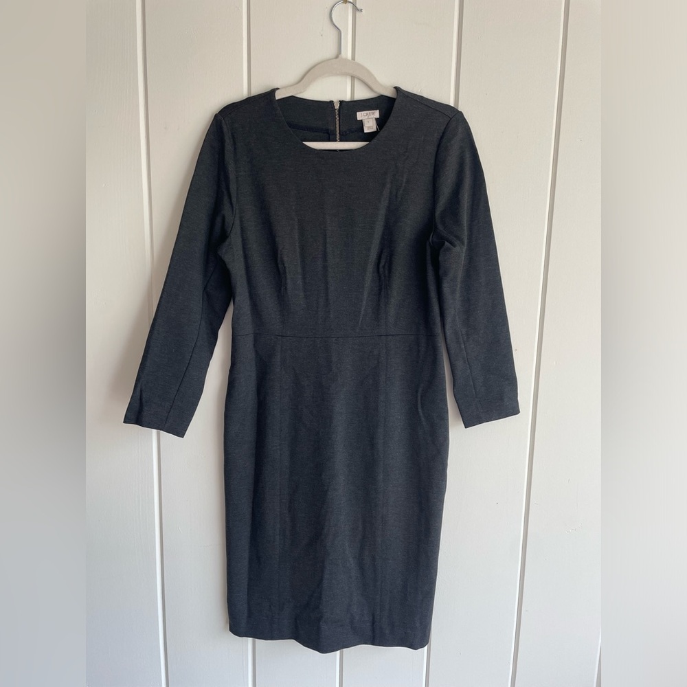 J. Crew Factory NWT Zip Ponte Sheath Dress Size 6 Work Office Classic